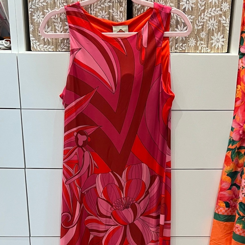 NWOT Farm Rio Endless Summer Tulle Midi Dress SIZE M - Picture 6 of 6